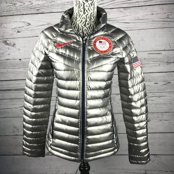 nike silver jacket women's